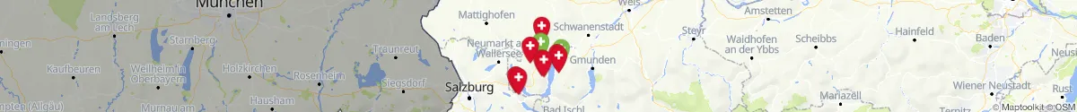 Map view for Pharmacies emergency services nearby Weißenkirchen im Attergau (Vöcklabruck, Oberösterreich)